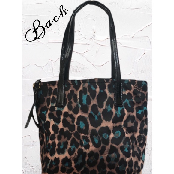 Coach H1394-F25282 Game Ocerot Print Tote Multi-Color JADE Leopard Print - Picture 3 of 13